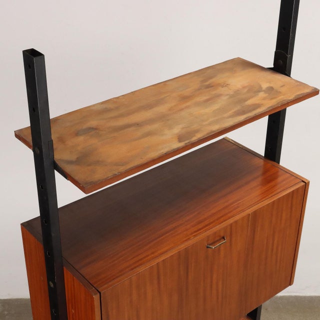 Vintage Bookcase in Mahogany, Italy, 1960s For Sale - Image 9 of 13