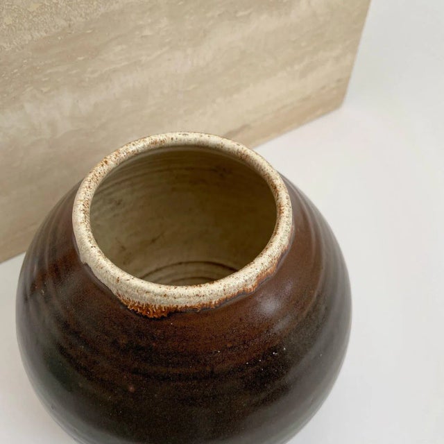 Brookhouse Pottery Rounded Base Vase / Vessel from David Frith Studio For Sale - Image 9 of 11