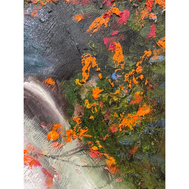 Autumn Falls Post Impressionist Oil Painting For Sale - Image 4 of 7