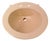 1970s Vintage Crane Vitreous China "Sun Tan" Drop-in Bathroom Sink For Sale