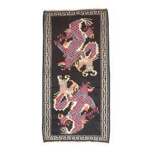 Vintage Zabihi Collection Dragon Rug