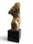 Black Italian Artist, Gilt Bronze Male Torso on Black Marble Base, 1950s, Bronze For Sale - Image 8 of 13