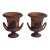 Antique 19th Century Miniature Wedgwood Rosso Antico & Basalt Neoclassical Urns or Handled Vases - A Pair For Sale