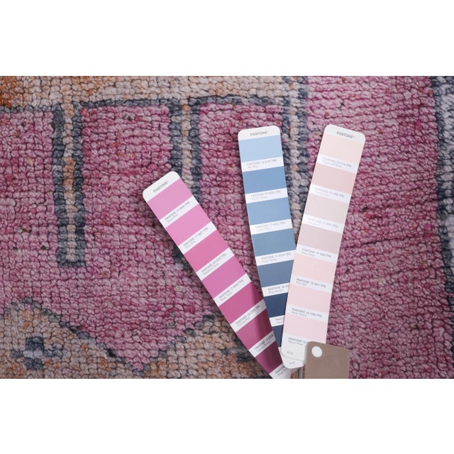 1960s Vintage Faded Turkish Herki Runner Rug 2'11'' X 10'8'' For Sale - Image 12 of 13