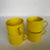 Vintage Fitz and Floyd, Inc. "Total Color" Yellow Coffee Cups - Set of 4 For Sale In Austin - Image 6 of 13