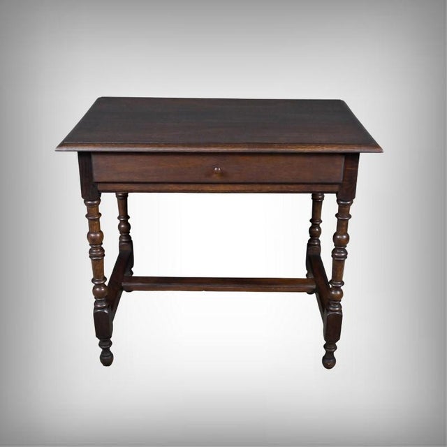 Small 19th Century Louis XIV Oak Desk For Sale - Image 16 of 16