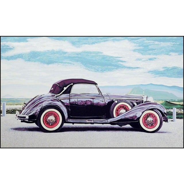 "Mercedes 540K" by Dallas John Hand signed, dated, titled and numbered by the artist in pencil framed Hand signed limited...