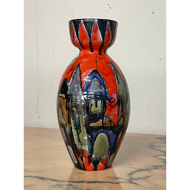 Large Glazed Ceramic Vase by Elio Schiavon, 1970s For Sale - Image 10 of 11