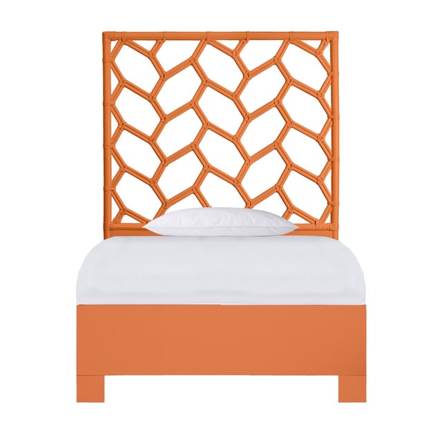 Silas Platform Bed Twin - Orange For Sale - Image 12 of 12
