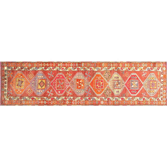 Textile 1960s Turkish Oushak Runner For Sale - Image 7 of 7
