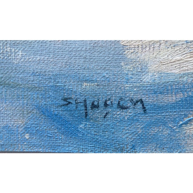 "Spring in Norway" Oil on Canvas Vintage Painting For Sale - Image 4 of 4