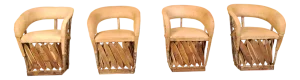 Vintage Art Populaire Mexican Dining Chairs, 1970s, Set of 6