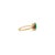Metal 14k Solid Gold Emerald Ruby Past Present Future Ring Size 6 For Sale - Image 7 of 15