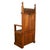 Antique 19thC French Carved Oak Gothic Revival Throne Storage Chair Seat 1880 For Sale - Image 11 of 13