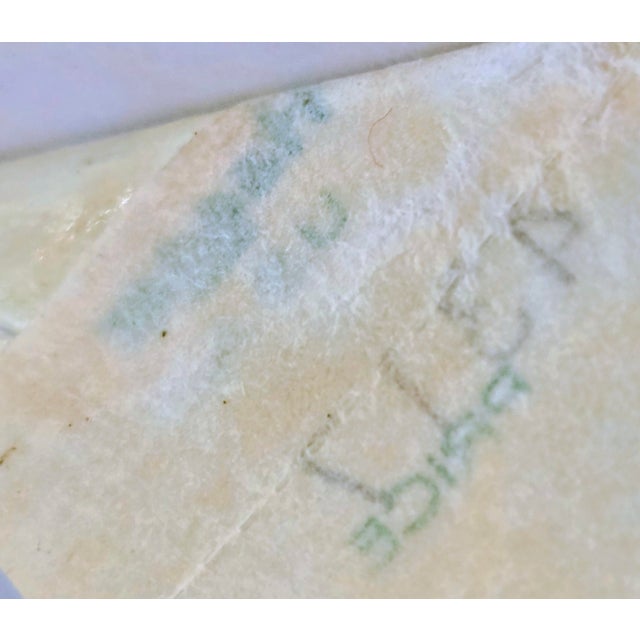 Vintage Haeger White Low Oval Vase For Sale - Image 9 of 9