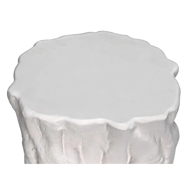 Not Yet Made - Made To Order NOIR Damono Stool/Side Table, White Fiber Cement For Sale - Image 5 of 5