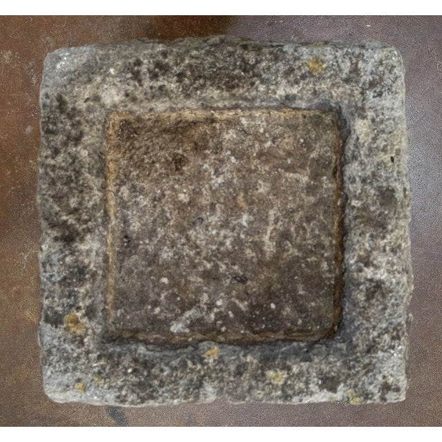 English Garden Square Bird Bath of Carved Purbeck Stone For Sale - Image 10 of 10