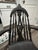 Wood Antique Windsor Style Armed Rocking Chair For Sale - Image 7 of 8
