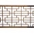 2000 - 2009 Chinese Distressed Vintage Brown Geometric Rectangular Panel Screen For Sale - Image 5 of 7