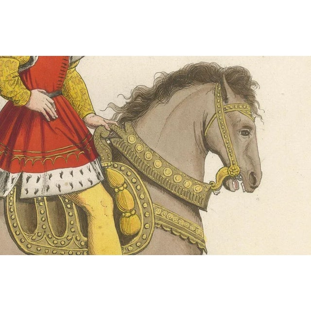 Mounted Nobleman in Parade Dress, 1845, Paper For Sale - Image 3 of 10