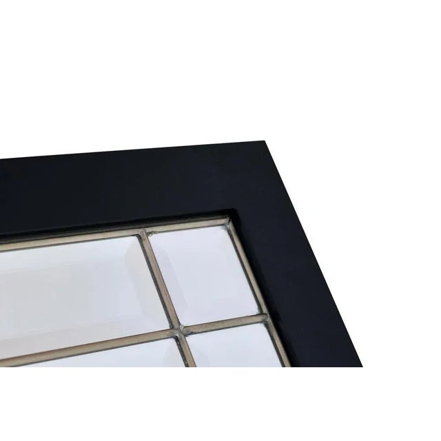 1990s Beveled Wall Mirror with Black Frame, 1990s For Sale - Image 5 of 6