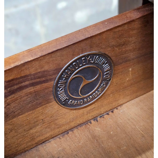 1940s Handley Johnson Handley Federal Mahogany Two-Drawer Side Table For Sale - Image 11 of 12