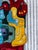Blue Cobra Abstract Textile Wall Art, 1960s For Sale - Image 8 of 13
