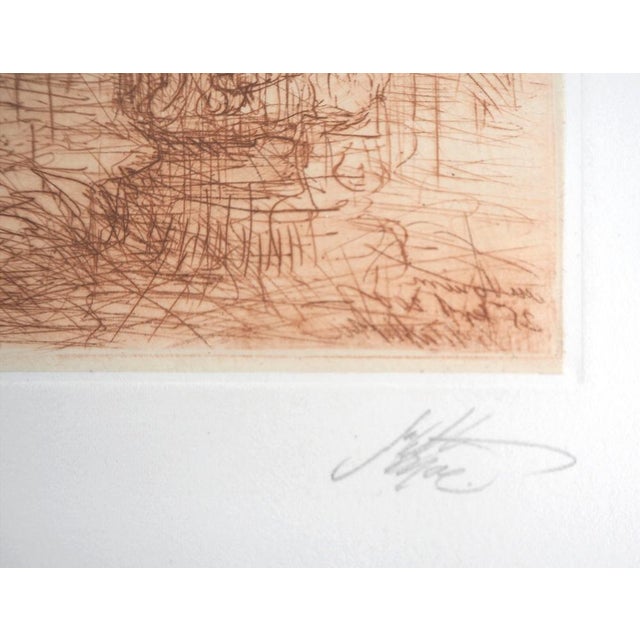 Jean Michel Mathieux-Marie, Roman Forum, Original Etching For Sale - Image 7 of 8