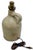 Antique 1870s American Peabody Massachusetts Blue Decorated 1 Gallon Stoneware Jug - Table Lamp Base Conversion For Sale - Image 14 of 18
