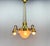Art Noveau German Brass Chandelier, 1920s For Sale - Image 3 of 10