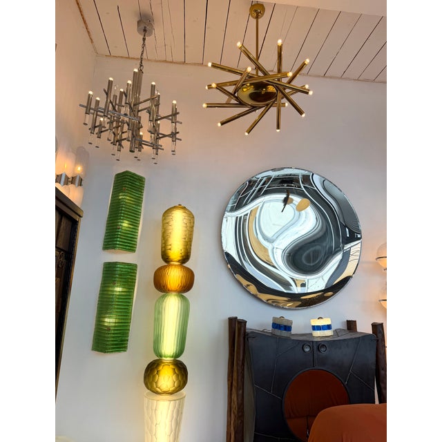 Brass Sputnik Fireworks Chandelier, Italy, 1960s For Sale - Image 9 of 13