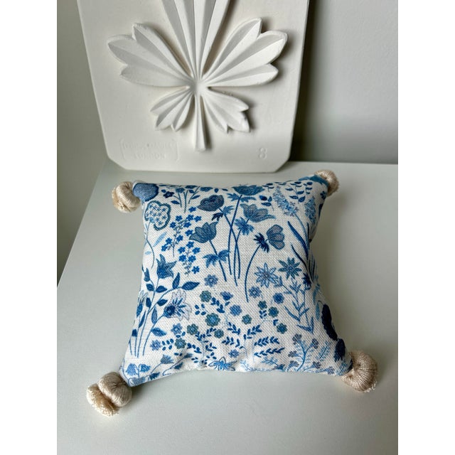 Textile Liberty, Nina Campbell Lavender-Filled Decorative Pillows - Collection of 2 (1 Large, 1 Small) For Sale - Image 7 of 10