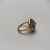 Rose Gold Florentine Diamond Ring Size 6.5 For Sale - Image 4 of 8