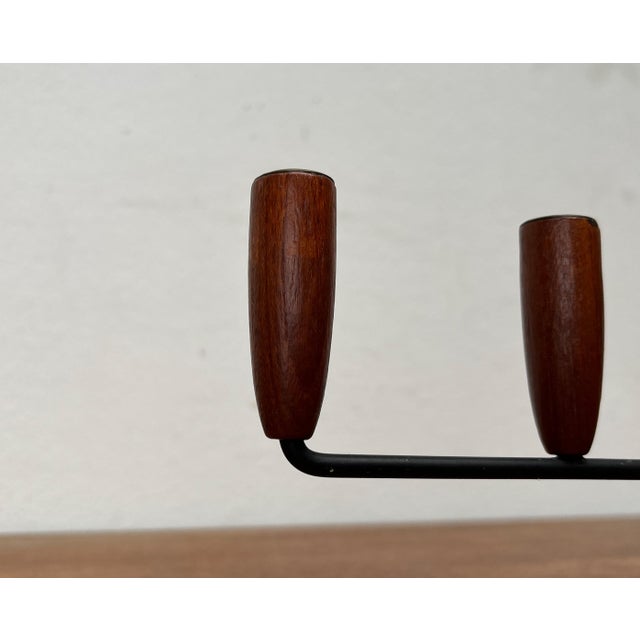 Mid-Century Danish String Style Teak Candleholder, 1960s For Sale - Image 10 of 14