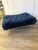 Mid-Century Italian Blue Velvet Brass Legs Footstools, 1950s For Sale - Image 3 of 18