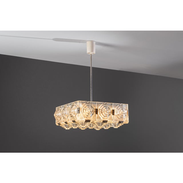 Metal Vintage Pendant Light by Jaroslav Bejvl for Kamenický Šenov, 1960s For Sale - Image 7 of 18