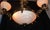 Art Deco Six-Light Chandelier in Brass and Tinted Glass, 1930 For Sale - Image 16 of 18