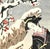 Vintage Japanese Woodblock Print Uchida Art Company Kyoto Geisha in Snow Framed For Sale - Image 4 of 7