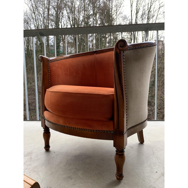 Art Deco Armchair in the style of Paul Iribe, 1940s For Sale - Image 13 of 13