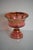 Vintage Bohemian Czech Art Glass bowl. Handpainted Superb ruby color