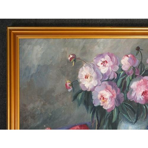 Object: Oil painting by J.B. Debois. Period & Style: Mid-20th century. : Finely detailed and high-contrast oil painting...