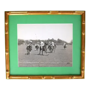 Mid 20th Century Aurora Polo Match at Aiken, Sc, Framed
