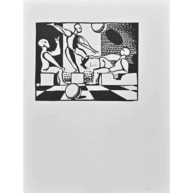 Danse, Dessin, Destin is a linocut realized by Albert Flocon in 1987. Good conditions. Belongs to the series " from the...