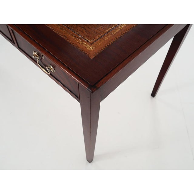 Brown Danish Mahogany Desk, 1970s For Sale - Image 8 of 18