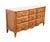 Davis Cabinet Company Davis Cabinet Co. Solid Walnut Country French Provincial 64" Triple Dresser 1702 - Fleming Finish For Sale - Image 4 of 15