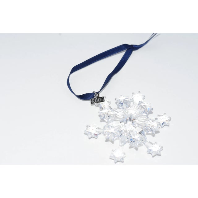 Transparent Swarovski Ornament Holiday Christmas Snowflake - 2004 For Sale - Image 8 of 8