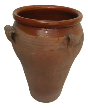 Vintage French Terracotta Earthenware Storage Pot, 1950s