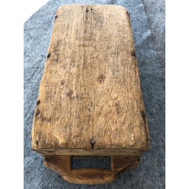 Reduced Late 19th Century Early Primitive Large Hand Hewn Grain, Rice, Feed Farm House Scoop With Single Handle For Sale - Image 11 of 13