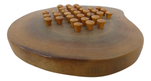 Handcrafted Wooden Solitaire Game, Germany, 1970s