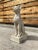 1980s Egyptian Cat Entryway Statue in Crackle Glazed Porcelain For Sale - Image 13 of 13